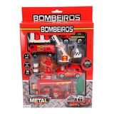 Brinquedo Infantil Kit De Bombeiros Com 18 Pçs - Etitoys