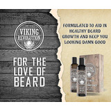 Viking Revolution Beard Wash  Beard Conditioner Set W/argan
