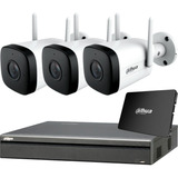 Kit Ip Seguridad Dahua Wifi 4 + 1tb + 3 Camaras 2mp