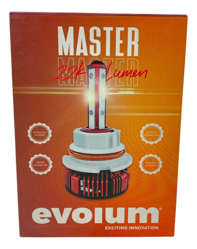 Focos Led Evolum Master 9007 22000 Lumens 45w 4 Caras