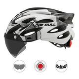 Cairbull - Casco De Bicicleta De Montaña Con Lentes