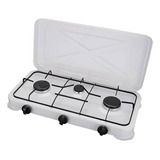 Cocina Cocinilla A Gas Encimera 3 Platos Con Tapa Camping