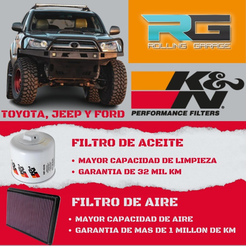 Filtro De Aire Toyota Roraima V8 07-21 Tundra 07-13 K\u0026n Foto 4