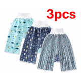 3 Piezas/set Pantalones Cortos Impermeables Y Absorbentes Ni