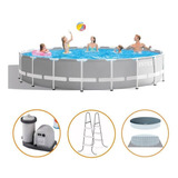 Piscina Estrutural 24.310 Litros Prism Completa Intex