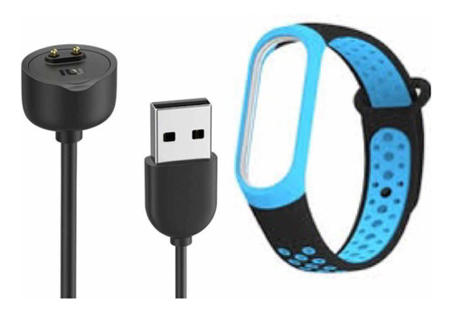 Malla Para Xiaomi Mi Band 6 + Cable Cargador Usb Smart Watch