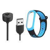 Malla Para Xiaomi Mi Band 6 + Cable Cargador Usb Smart Watch