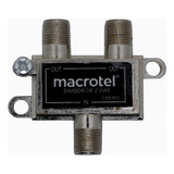 Splitter Coaxial Macrotel 1x2 Para Tv Y Cable