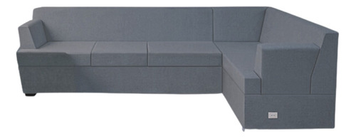 Sillón Esquinero 2+3 Izq. Living Box En Caja Usb Chenille  