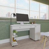 Escrivaninha Mesa Para Computador Quarto Escritorio Ariel Cor Branco