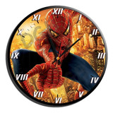 Reloj De Pared Hombre Araña 30 Cm Unicos 