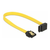 Cable De Datos Sata 26cm Traba Metalica Amarillo