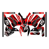 Stickers, Calca, Vinil, Para Moto 125z Moto Roja Mod-67