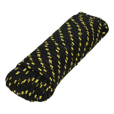 Piola De Polipropileno Trenzada, Multicolor, 10mm X 30m Negro