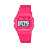 Reloj Casio Vintage F-91wc-4a Fucsia Digital Clasico