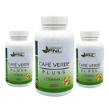 Pack 3 Cafe Verde +té Matcha Quema Grasa Energía 90cáps, Fnl