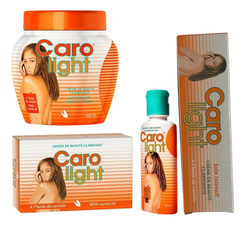 Kit De Produto Clareador Corporal Original Carolight - 300ml