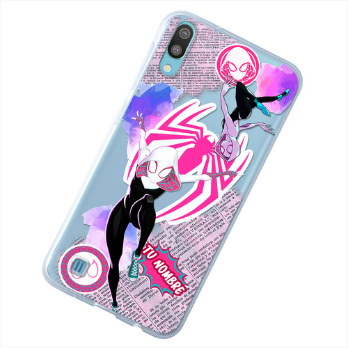 Funda Para Galaxy Spiderman Spiderwen Personalizado Nombre