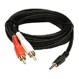 Cable Audio Mini Plug A 2 Rca Stereo Parlantes Pc Notebooks 