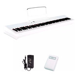 Teclado Piano Artesia 88 Teclas Sensitivo + Pedal - Blanco