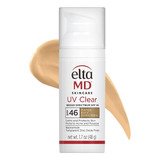 Protector Solar Con Tinte Elta Md Spf 46 Uv Clear