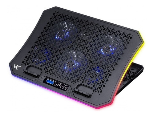 Base Para Notebook Rgb 6 Fans Até 19 Com Suporte P/ Celular