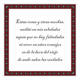 Azulejo Exterior/interior 20x20 Martin Fierro, Elegi Frase!!