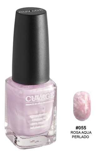 Esmaltes De Uñas Tradicional Sin Tacc Cuvage Pro Keratine C Color #055 Rosa Aqua Perlado