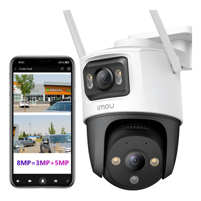 Cámara De Seguridad Imou Cruiser 8mp Exterior Dual Lente Blanco | Envío gratis