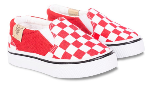 Panchas Para Bebes Vans  Rojo/blanco Talles Del 17 Al 26