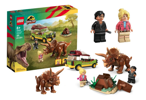 Lego Jurassic Park 76959 Pesquisa De Triceratops 