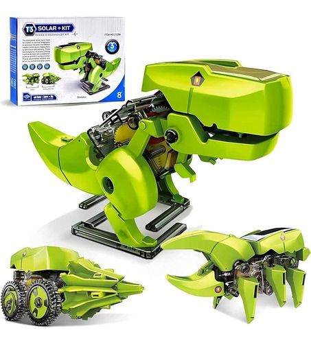 Sendowtek Juguetes De Dinosaurio Robot Solar 3 En 1 Robot