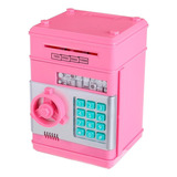 Alcancia Electronica Tipo Caja Fuerte Juguete Number Bank Color Rosa