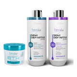 Kit Escova Progressiva  3d Btx Zero S/ Formol  Forever Liss