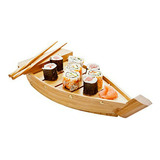 Bamboo Sushi Boat, De Madera Sushi Boat, Sushi Sirviendo Bar