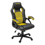 Cadeira Gamer Bright Amarela Ergonômica Reclinável Ajustável