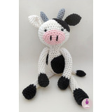 Vaca Amigurumi Muñeco De Apego Tejido Crochet Granja 30cm