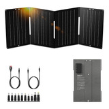 Cargador De Panel Solar Plegable Portatil De 60 W Para Acamp