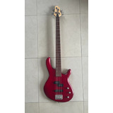 Bajo Cort Action Pj Opw 4 Cuerdas Color Bordo Diestro