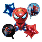 Set De 5 Globos Spiderman Tobey Maguire Infantil Cumplaños