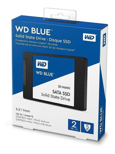 Disco Ssd Wd 2tb Blue 3d Nand Sata 2.5 - Boleta