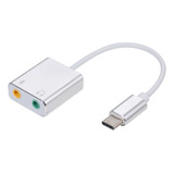 Tarjeta De Sonido Usb-c 7.1 Adaptador De Tarjeta Ch Audio To