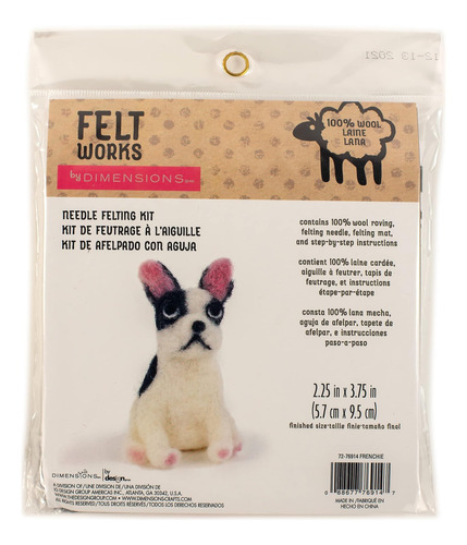 Dimensions Frenchie Needle Fieltro Kit Básico, 2,25 X 3,75, 