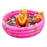 Piscina Inflable 4 Metros Agua O Pelotas 3 Aros Mediana Mnr