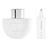 Kit Attractive Perfume 100ml + Body Splash 300ml Original