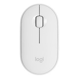 Mouse Inalámbrico Logitech  Pebble M350 Blanco Crudo