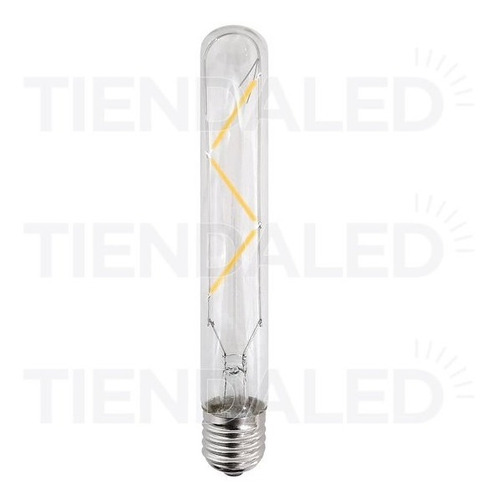 Ampolleta Vintage Tubo Led Filamento 3w E27 Luz Calida