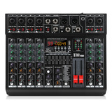 Xtuga Lxt6 Mezclador Mixer 8 Canales 99 Dsp Efectos, +48v