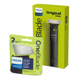 Combo Philips One Blade Maquina Qp1424 + Repuesto