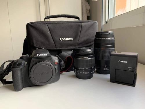 Canon Eos Rebel T6 18-55mm + 75-300mm Kit